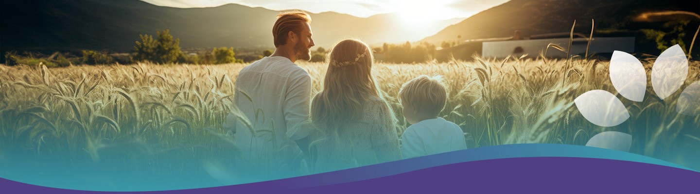 A family reviewing WellPoint ABA therapy coverage with a Blossom clinician.